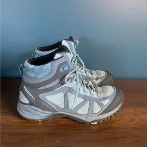 Merrell Q Form2 Women’s Select Dry Hiking Boots Size 7.5 J12430 Blue/Gray